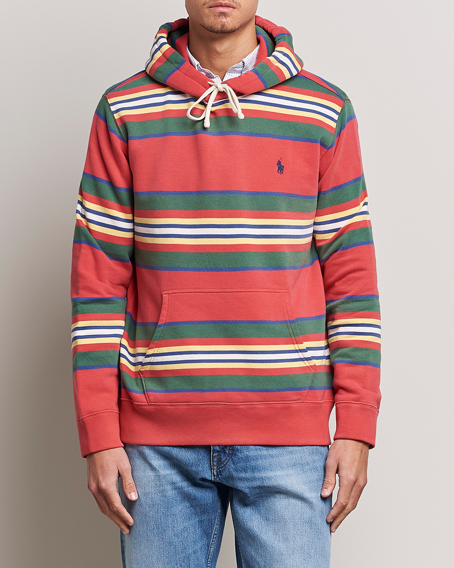 Herr | Tröjor | Polo Ralph Lauren | Yarn Died Fleece Striped Hoodie Multi
