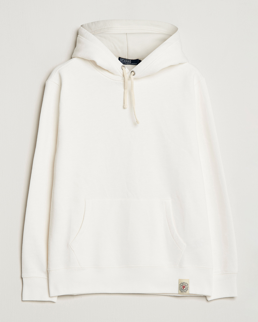 Herr | Tröjor | Polo Ralph Lauren | Vintage Fleece Hoodie Deckwash White