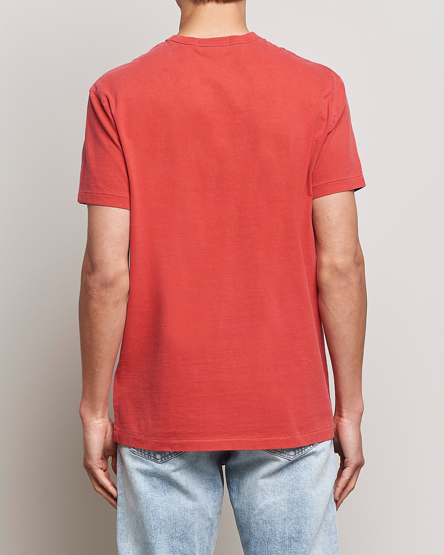 Herr | T-Shirts | Polo Ralph Lauren | Graphic Logo Jerset Crew Neck T-Shirt Evening Red