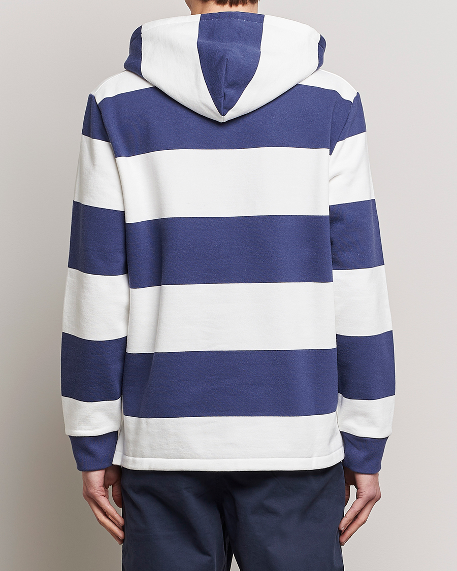 Herr | Tröjor | Polo Ralph Lauren | Jersey Blockstriped Hoodie Boat Navy/White