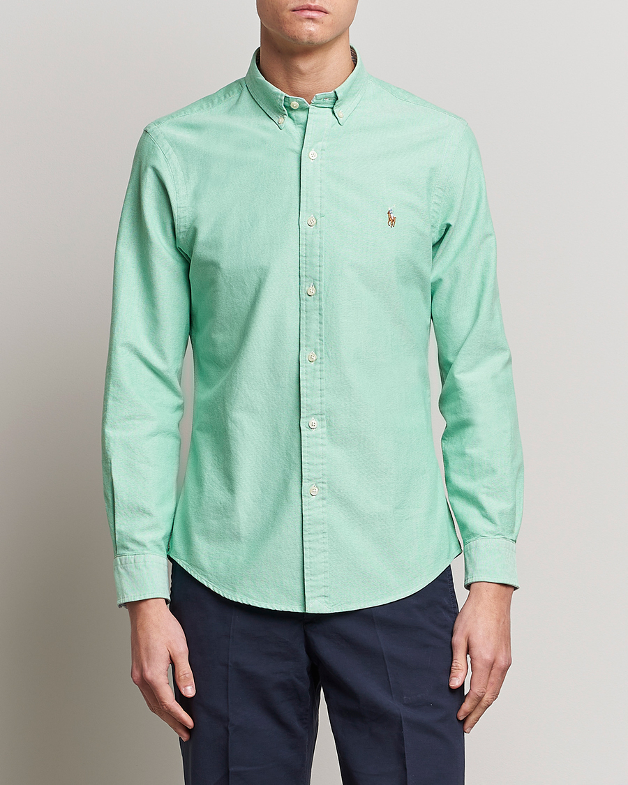 Herr | Skjortor | Polo Ralph Lauren | Slim Fit Oxford Button Down Shirt Golf Green