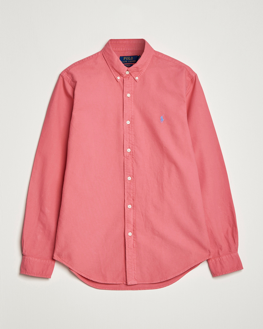 Herr | Skjortor | Polo Ralph Lauren | Slim Fit Garment Dyed Oxford Red Sky