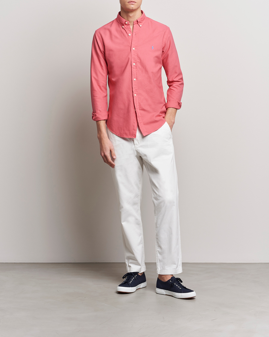 Herr | Skjortor | Polo Ralph Lauren | Slim Fit Garment Dyed Oxford Red Sky