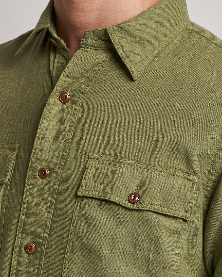 Herr | Skjortor | Polo Ralph Lauren | Cotton Overshirt Sage Olive