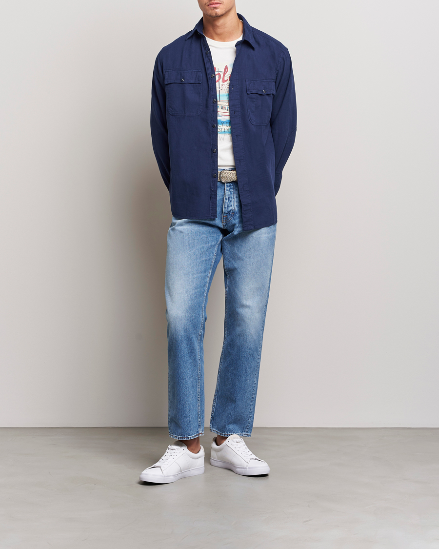 Herr | Skjortor | Polo Ralph Lauren | Cotton Overshirt Newport Navy