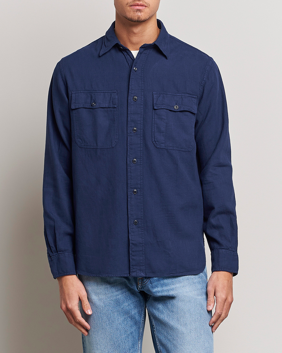 Herr | Skjortor | Polo Ralph Lauren | Cotton Overshirt Newport Navy