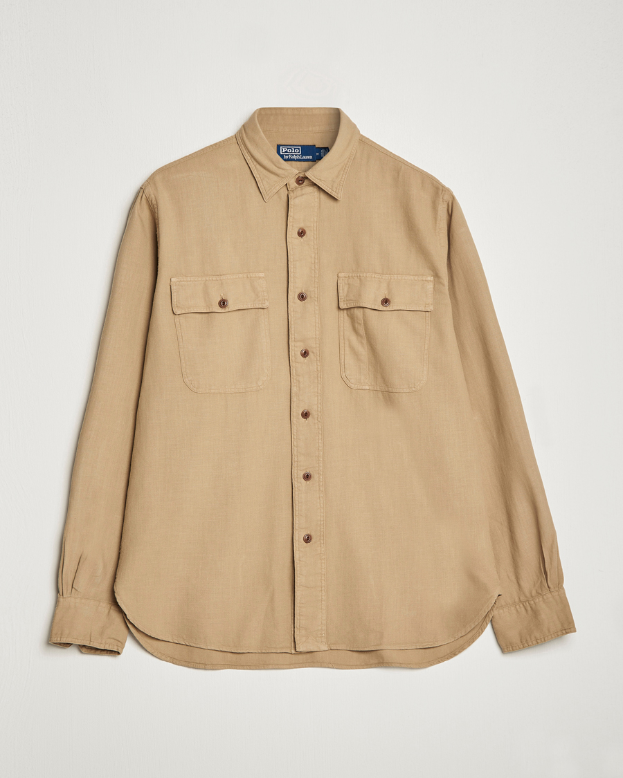Herr | Skjortor | Polo Ralph Lauren | Cotton Overshirt Vintage Khaki