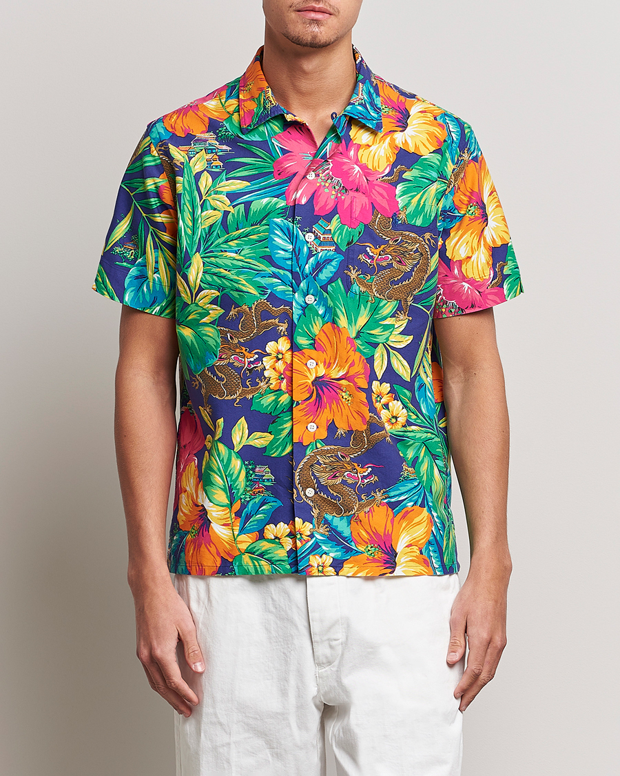 Herr | Kortärmade skjortor | Polo Ralph Lauren | Printed Flower Short Sleeve Shirt Tropical