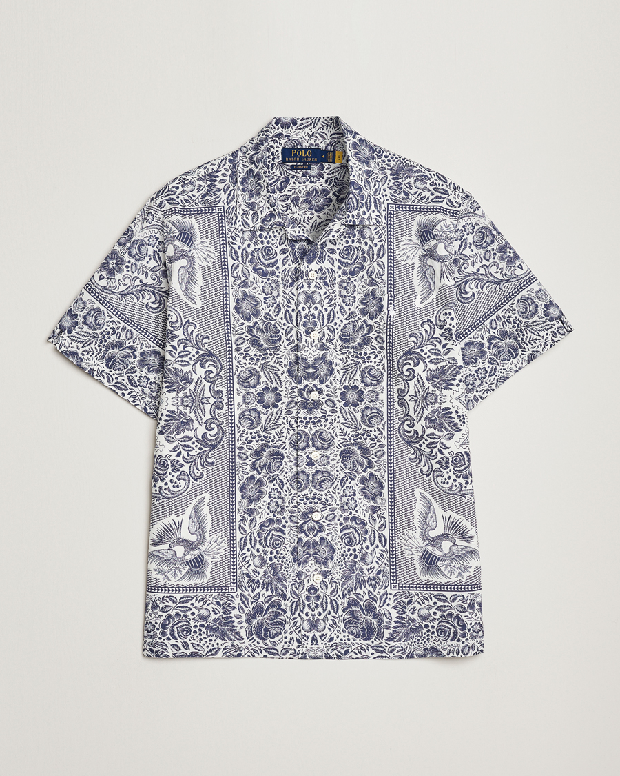Herr | Skjortor | Polo Ralph Lauren | Printed Paisley Short Sleeve Shirt Blue