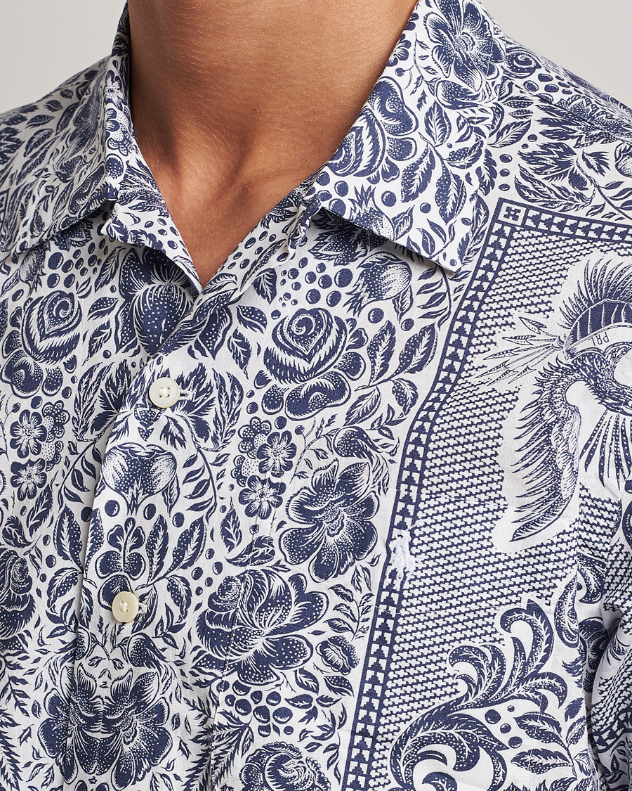 Herr | Skjortor | Polo Ralph Lauren | Printed Paisley Short Sleeve Shirt Blue