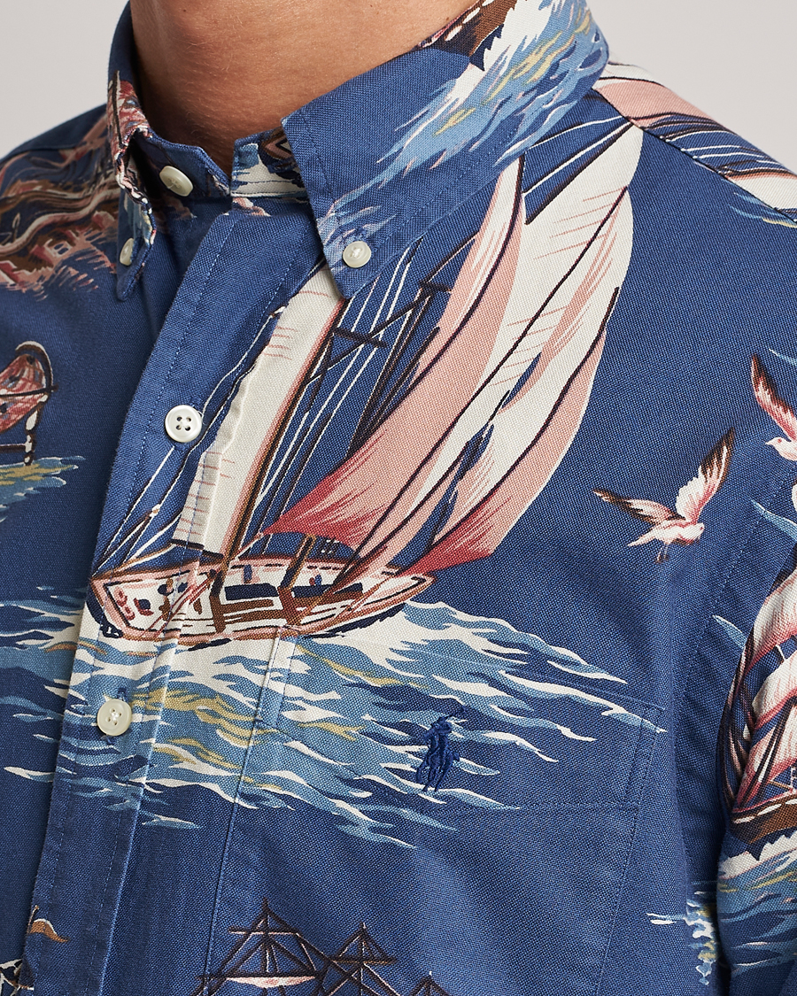 Herr | Skjortor | Polo Ralph Lauren | Printed Regatta Oxford Shirt Blue