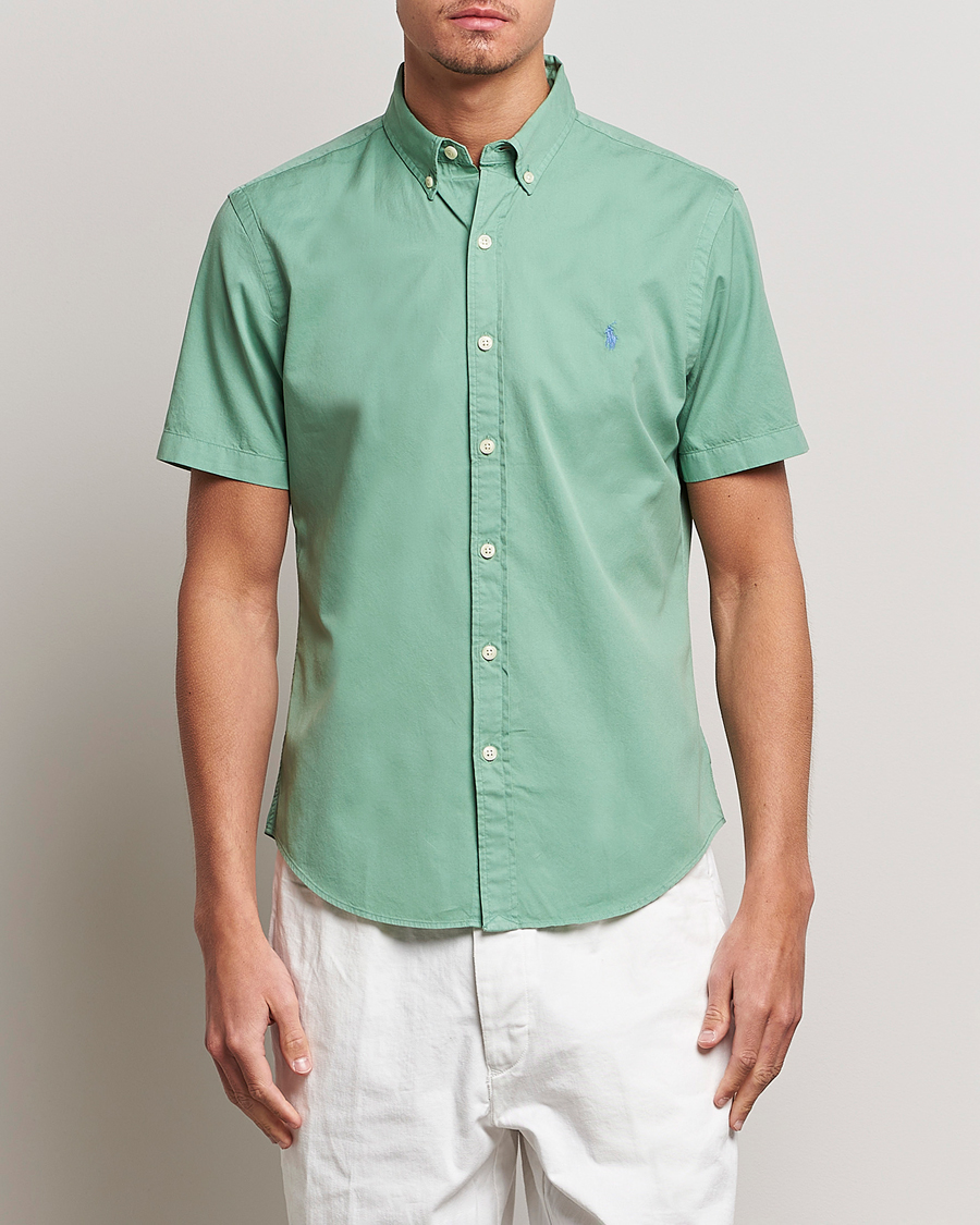 Herr | Skjortor | Polo Ralph Lauren | Twill Short Sleeve Shirt Faded Mint