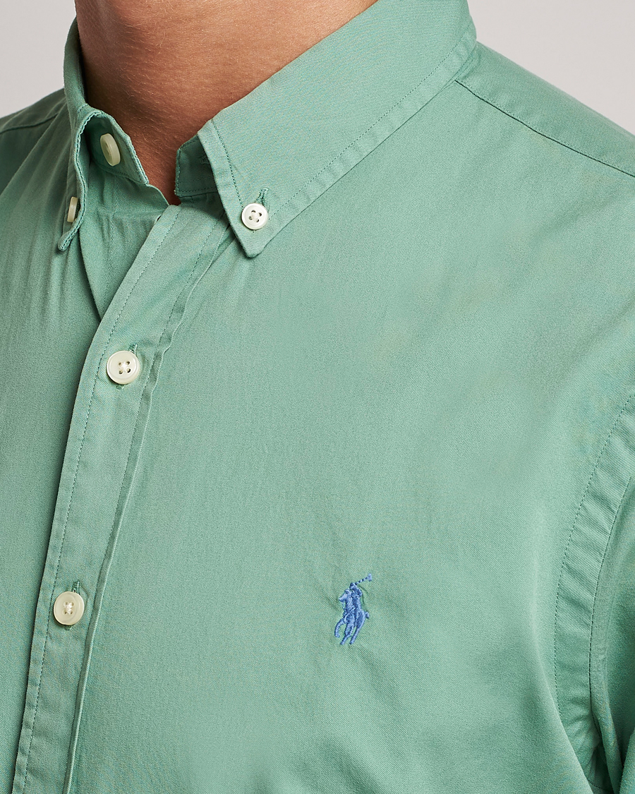 Herr | Skjortor | Polo Ralph Lauren | Twill Short Sleeve Shirt Faded Mint
