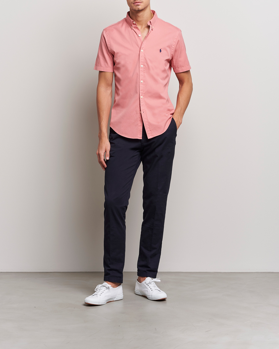 Herr | Skjortor | Polo Ralph Lauren | Twill Short Sleeve Shirt Desert Rose