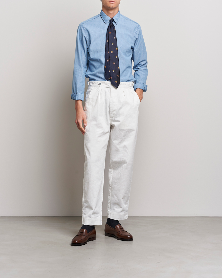 Herr | Skjortor | Polo Ralph Lauren | Custom Fit Denim Dress Shirt French Blue