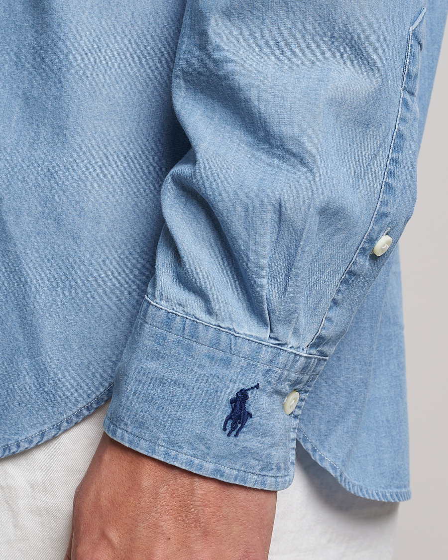 Herr | Skjortor | Polo Ralph Lauren | Custom Fit Denim Dress Shirt French Blue