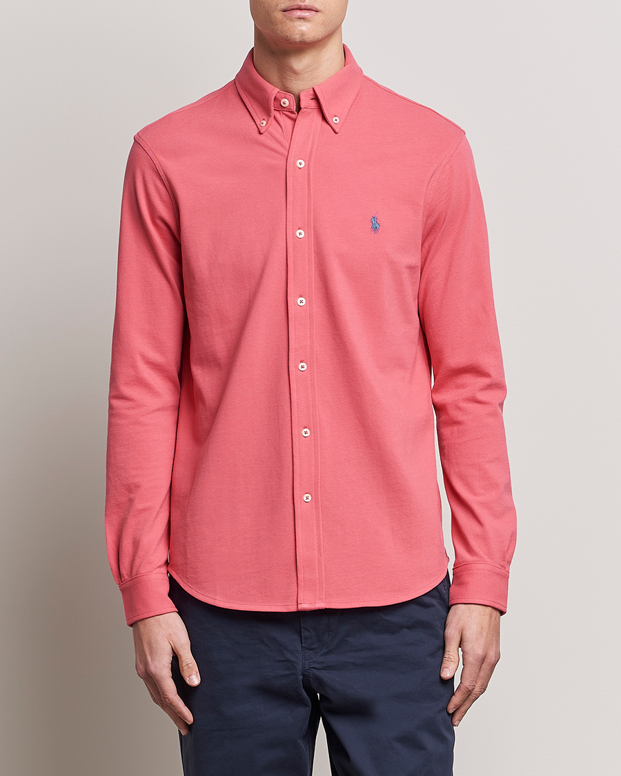 Herr | Pikéskjortor | Polo Ralph Lauren | Featherweight Shirt Red Sky