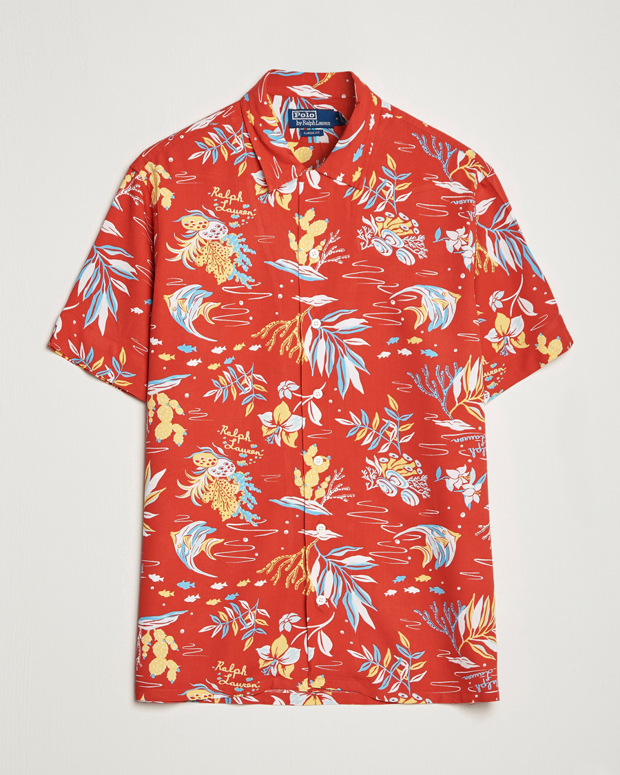 Herr | Skjortor | Polo Ralph Lauren | Printed Flower Short Sleeve Shirt Sun Sand Surf
