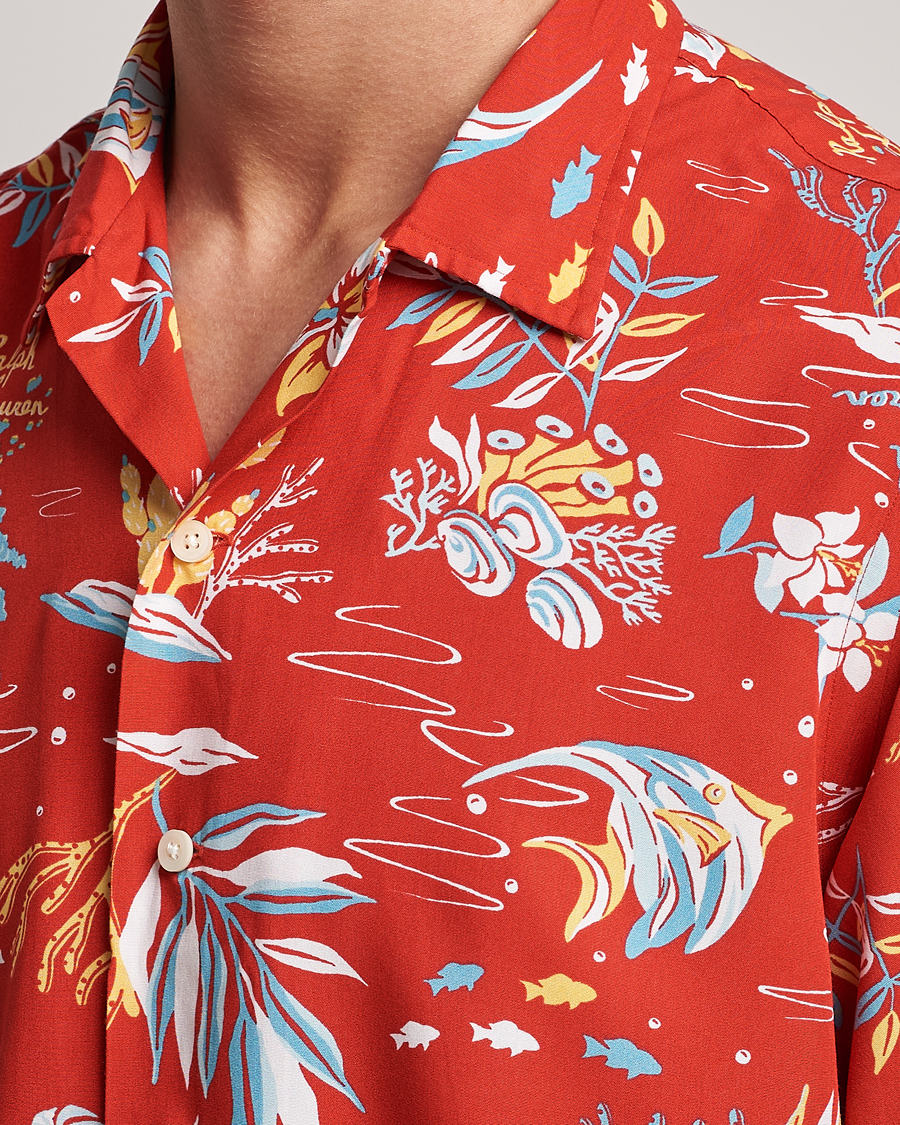 Herr | Skjortor | Polo Ralph Lauren | Printed Flower Short Sleeve Shirt Sun Sand Surf