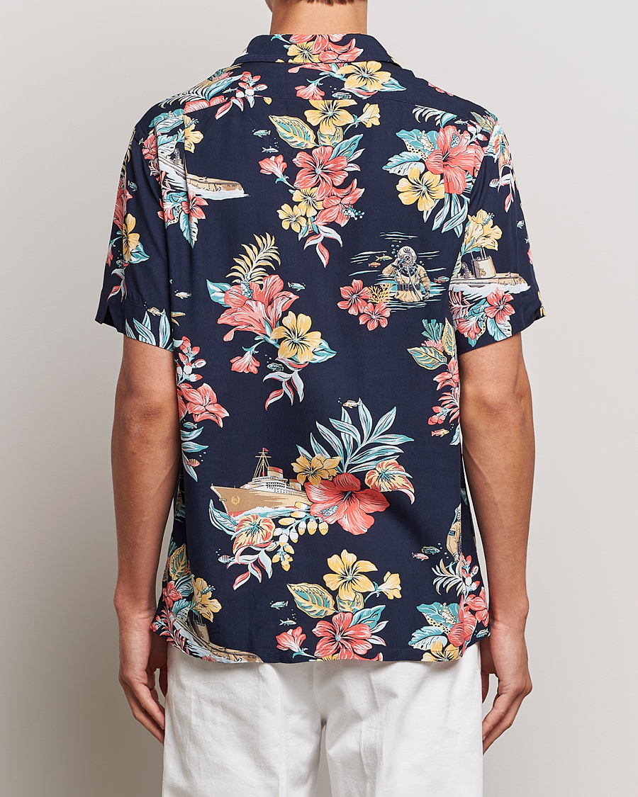 Herr | Skjortor | Polo Ralph Lauren | Printed Flower Short Sleeve Shirt Navy Multi