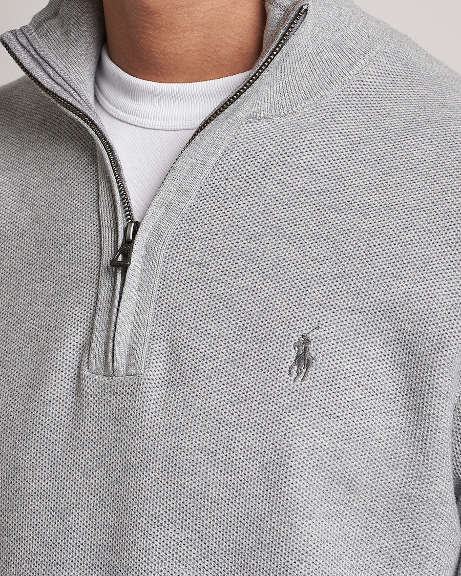 Herr | Tröjor | Polo Ralph Lauren | Textured Half-Zip Andover Heather