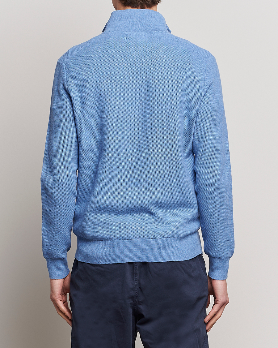 Herr | Tröjor | Polo Ralph Lauren | Textured Half-Zip Summer Blue