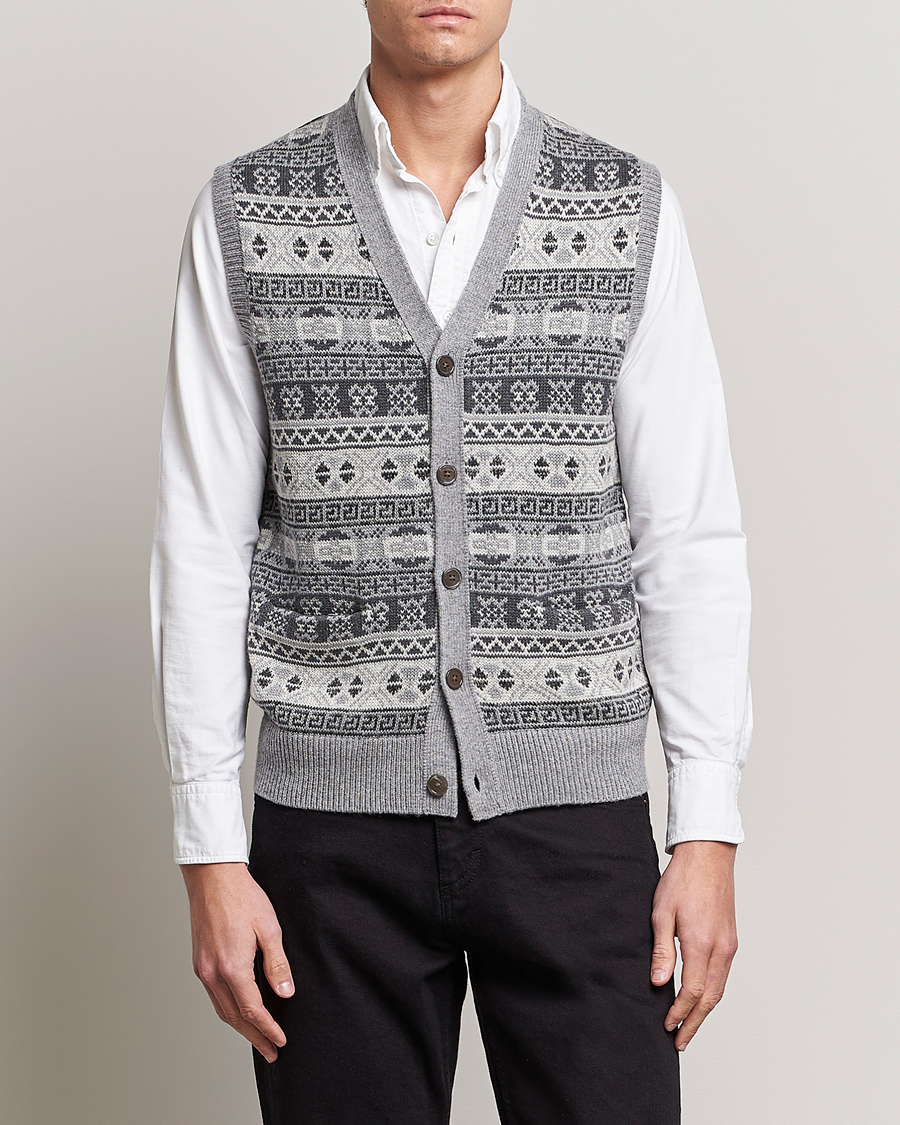 Herr |  | Polo Ralph Lauren | Knitted Fairisle Vest Grey