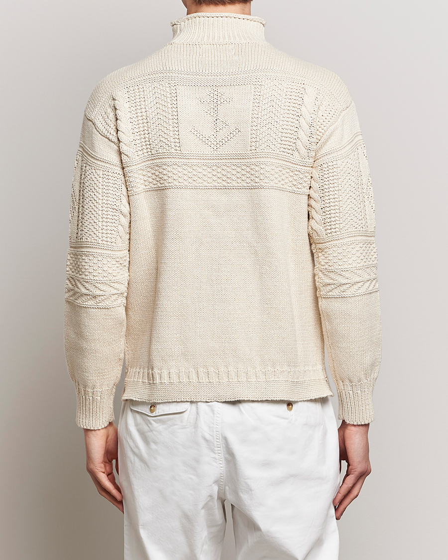 Herr | Tröjor | Polo Ralph Lauren | Knitted Fishermen Sweater Cream