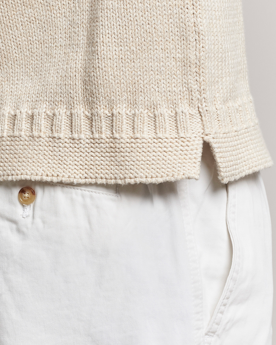 Herr | Tröjor | Polo Ralph Lauren | Knitted Fishermen Sweater Cream