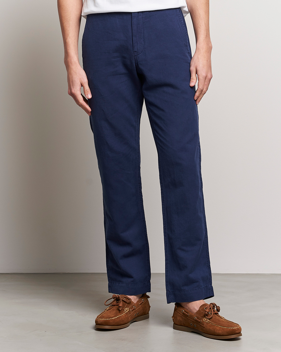 Herr | Byxor | Polo Ralph Lauren | Cotton/Linen Bedford Chinos Newport Navy