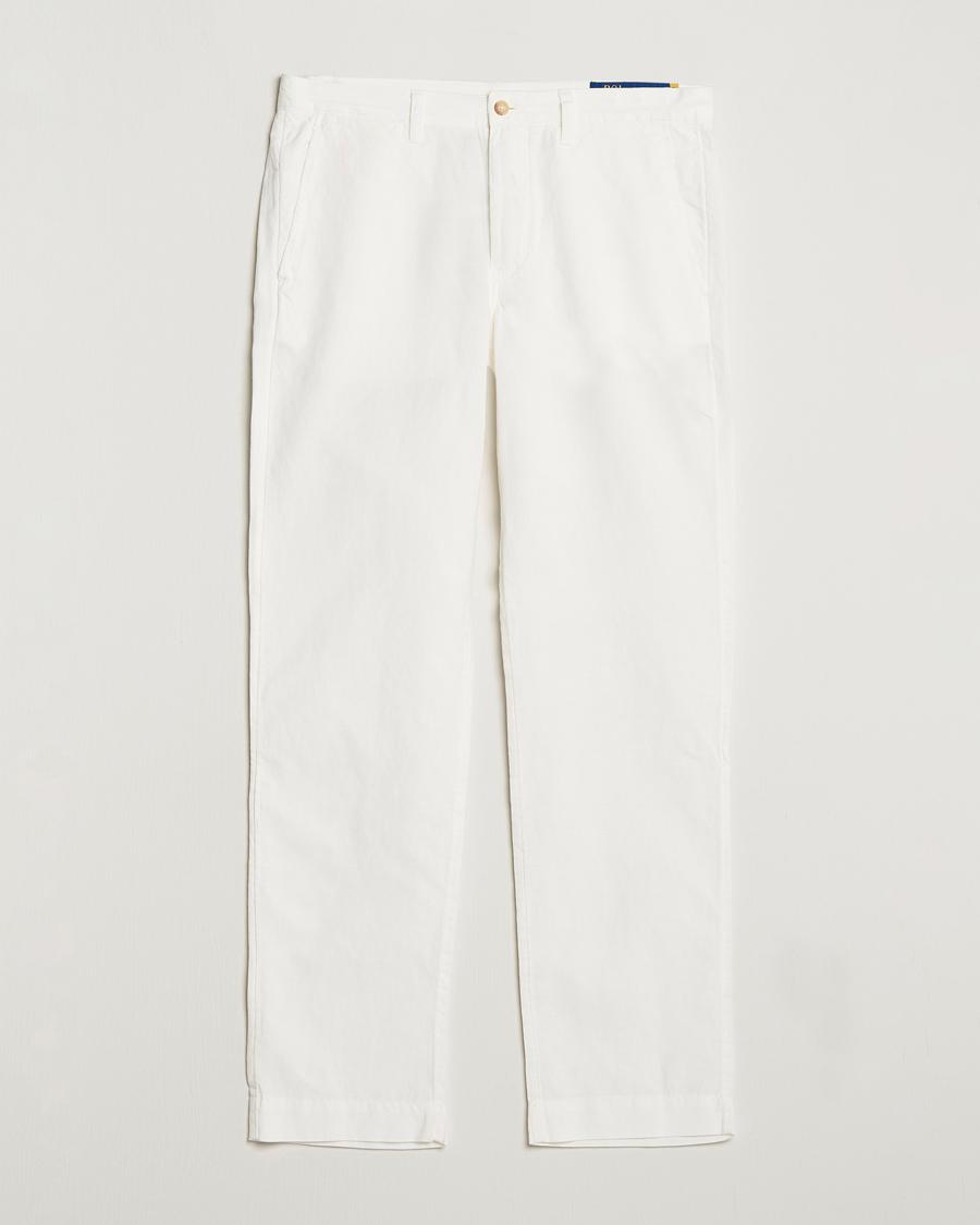 Herr | Byxor | Polo Ralph Lauren | Cotton/Linen Bedford Chinos Deckwash White