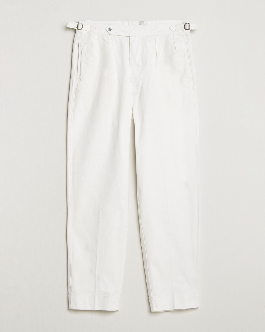 Herr | Uddabyxor | Polo Ralph Lauren | Rustic Twill Officer Trousers Deckwash White