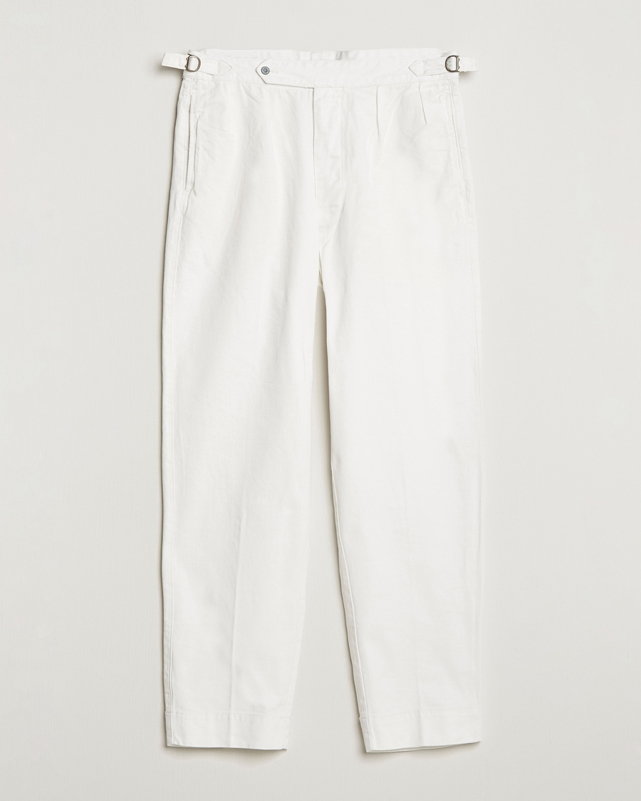 Herr | Byxor | Polo Ralph Lauren | Rustic Twill Officer Trousers Deckwash White