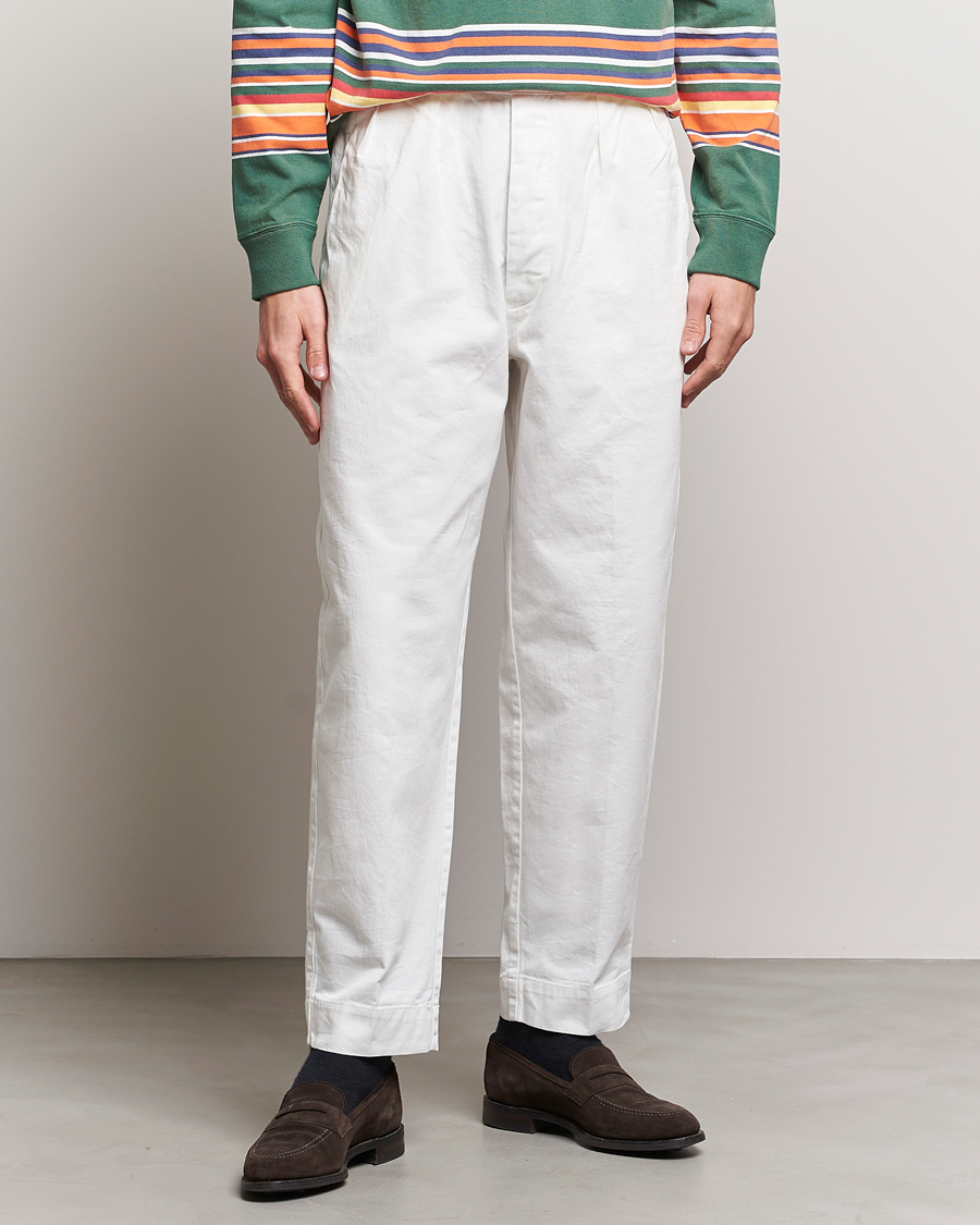 Herr | | Polo Ralph Lauren | Rustic Twill Officer Trousers Deckwash White