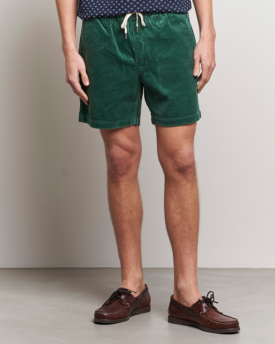 Herr | Preppy Authentic | Polo Ralph Lauren | Prepster Corduroy Drawstring Shorts Washed Forest