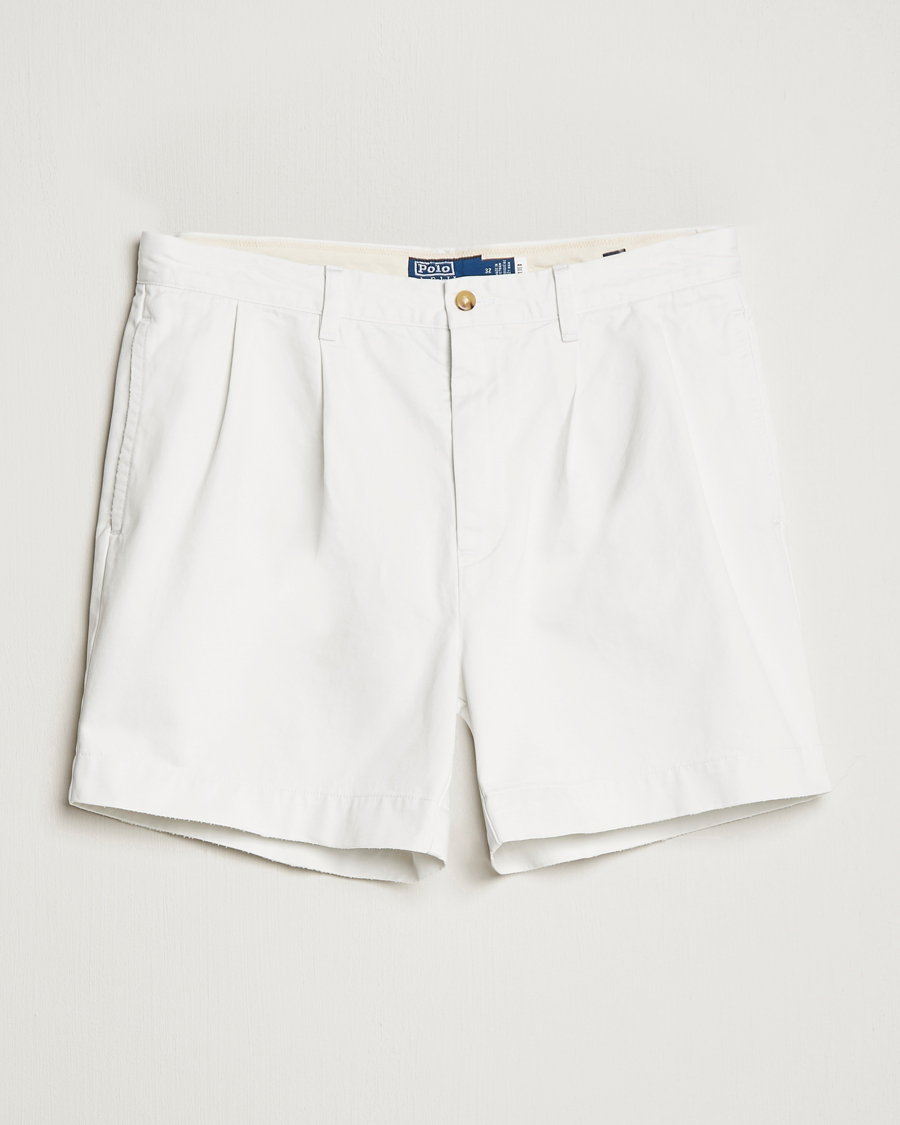 Herr | Shorts | Polo Ralph Lauren | Twill Pleated Regatta Shorts Deckwash White