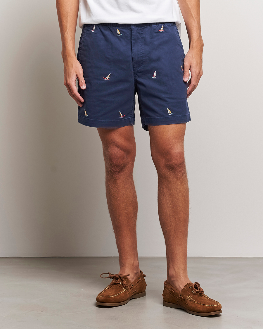 Herr | Shorts | Polo Ralph Lauren | Prepster Printed Twill Drawstring Shorts Navy