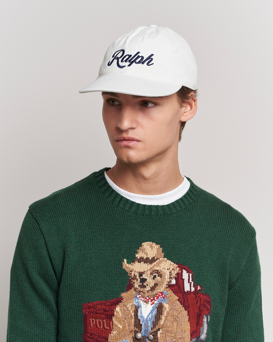 Herr | Rea accessoarer | Polo Ralph Lauren | Ralph Cotton Twill Retro Cap Deckwash White