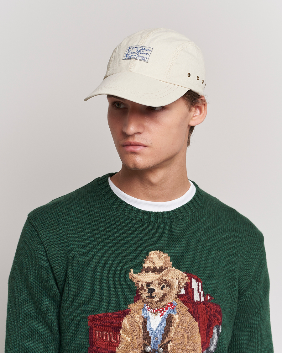 Herr | Polo Ralph Lauren 4 Panel Herringbone Twill Cap English Cream | Polo Ralph Lauren | 4 Panel Herringbone Twill Cap English Cream