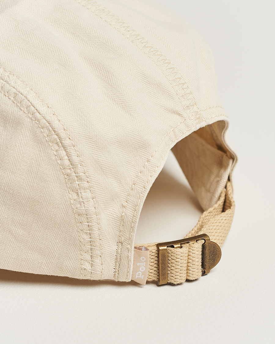 Herr | Polo Ralph Lauren 4 Panel Herringbone Twill Cap English Cream | Polo Ralph Lauren | 4 Panel Herringbone Twill Cap English Cream