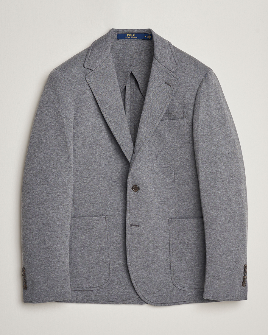 Herr | Kavajer | Polo Ralph Lauren | Double Knit Jersey Blazer Medium Grey Heather
