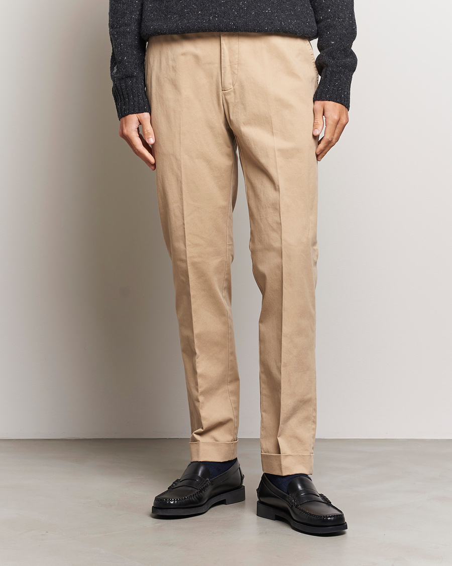 Herr | Kostymbyxor | Polo Ralph Lauren | Cotton Stretch Trousers Monument Tan