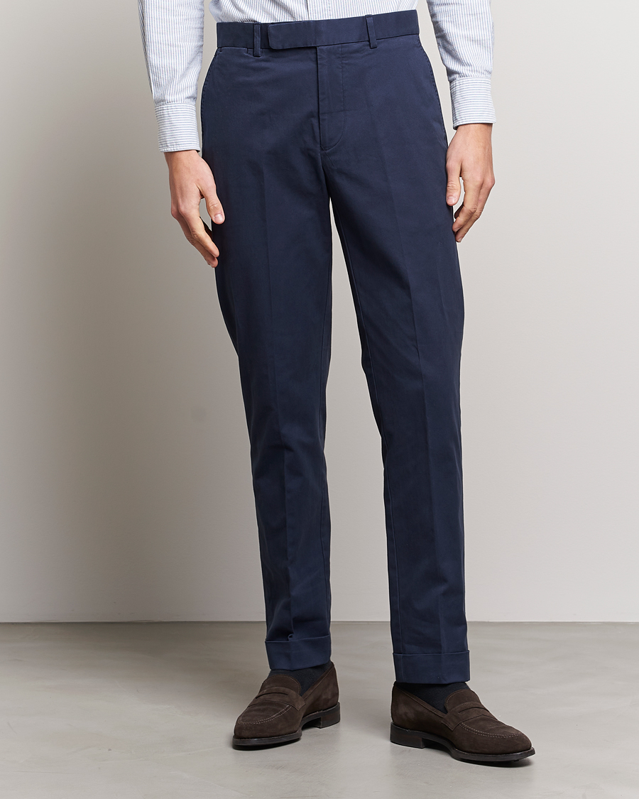 Herr | World of Ralph Lauren | Polo Ralph Lauren | Cotton Stretch Trousers Nautical Ink