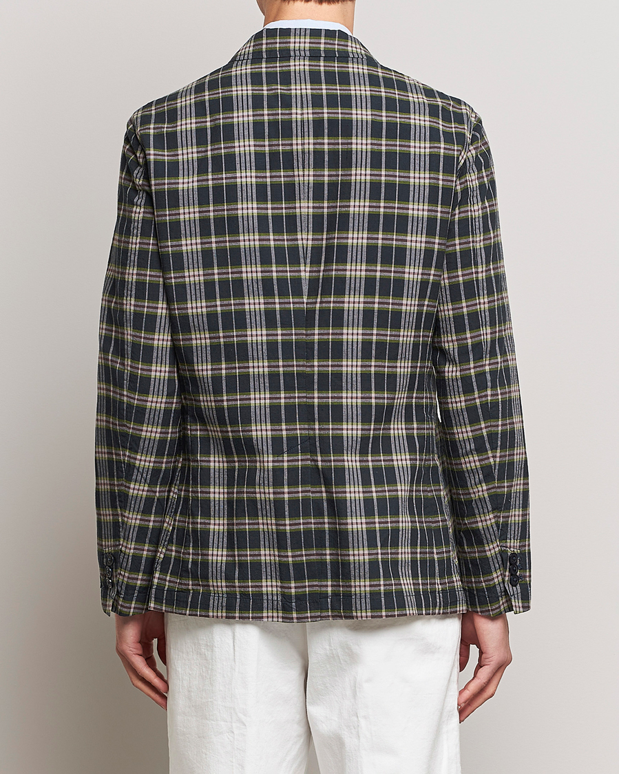 Herr | Kavajer | Polo Ralph Lauren | Cotton Madras Checked Blazer Navy/Olive/Burgundy