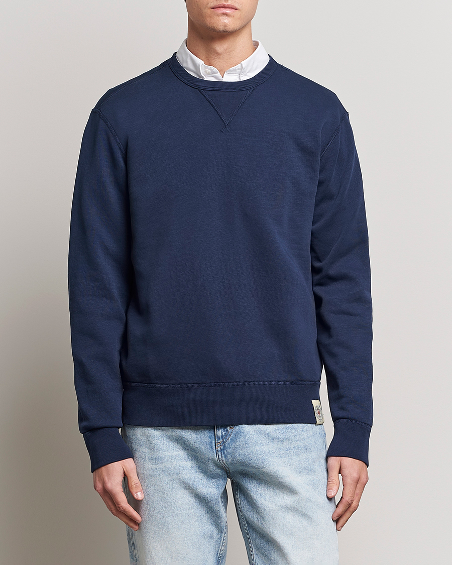 Herr | Tröjor | Polo Ralph Lauren | Vintage Fleece Crew Neck Sweatshirt Cruise Navy