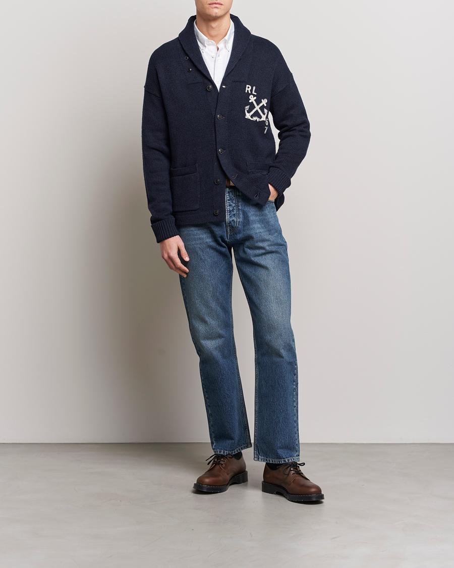 Herr | Tröjor | Polo Ralph Lauren | RL Knitted Cardigan Navy