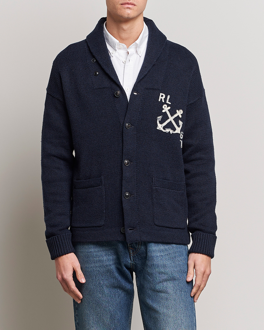 Herr | Tröjor | Polo Ralph Lauren | RL Knitted Cardigan Navy