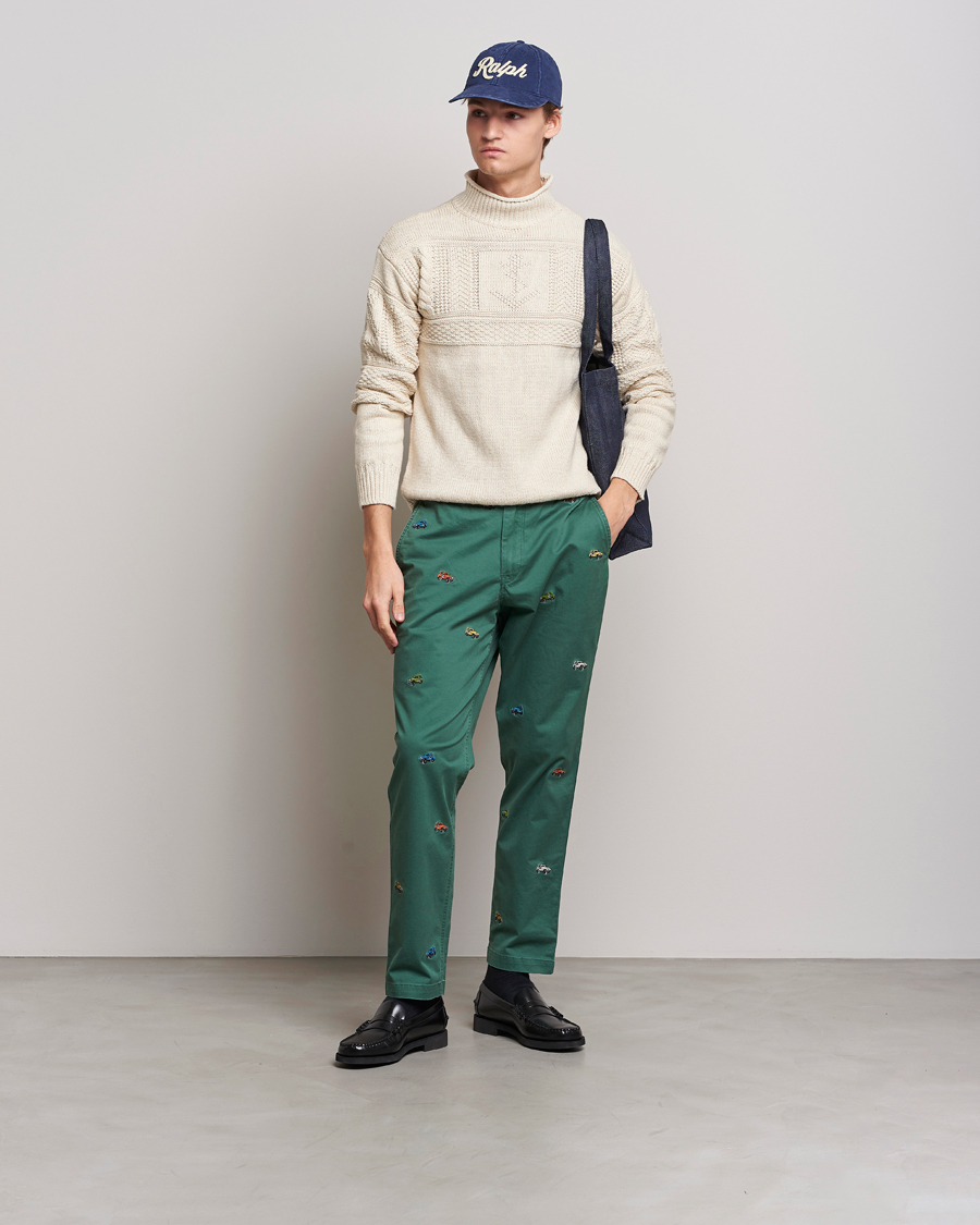Herr | Byxor | Polo Ralph Lauren | Prepster Twill Printed Jeeps Pants Washed Forest