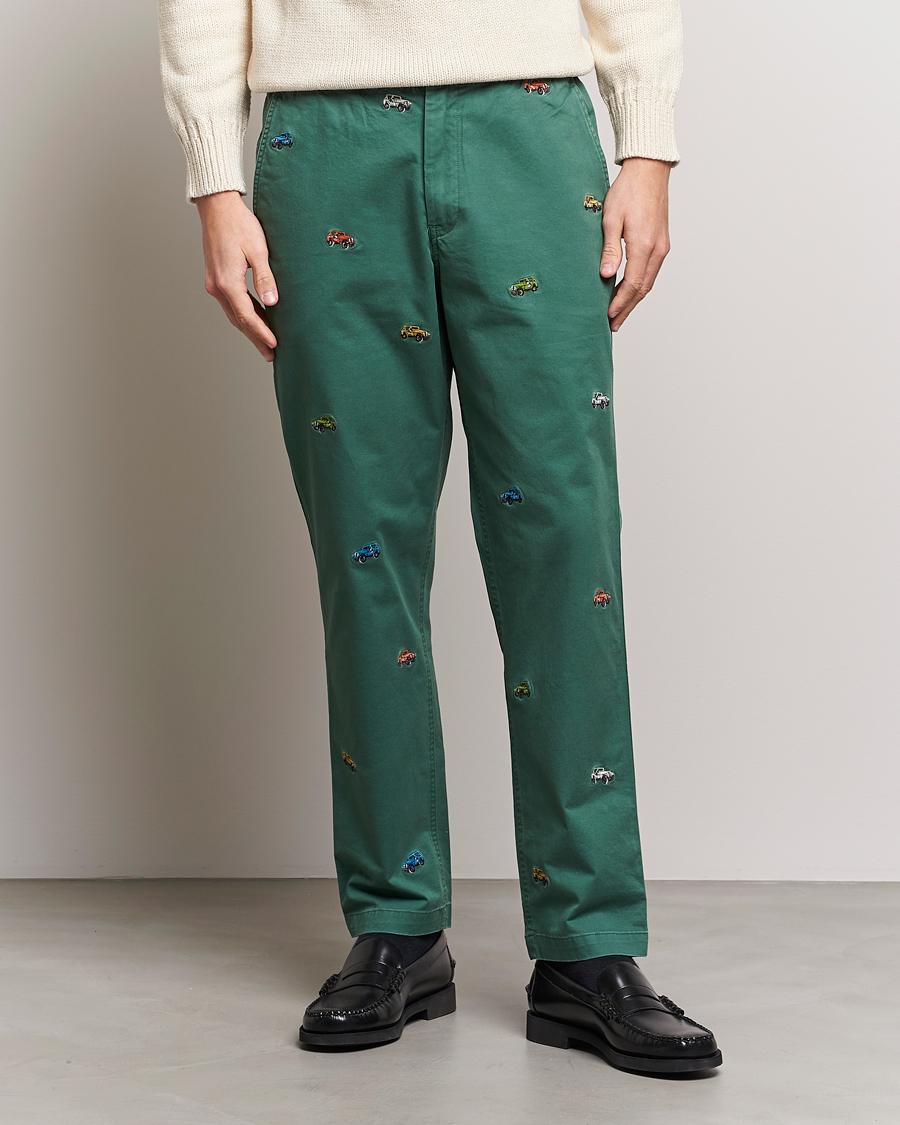 Herr | Drawstringbyxor | Polo Ralph Lauren | Prepster Twill Printed Jeeps Pants Washed Forest