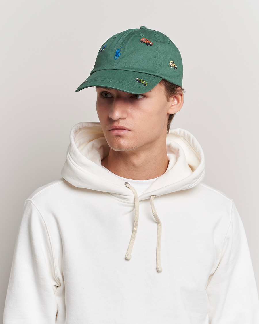 Herr | Polo Ralph Lauren Twill Printed Jeeps Sports Cap Washed Forest | Polo Ralph Lauren | Twill Printed Jeeps Sports Cap Washed Forest
